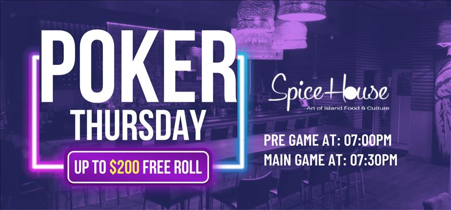 Poker Thursdays at Spice House Restaurant & Lounge