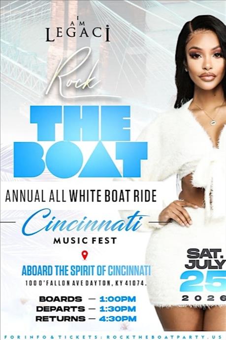 ROCK THE BOAT ANNUAL ALL WHITE BOAT RIDE PARTY CINCINNATI MUSIC FEST 2026
