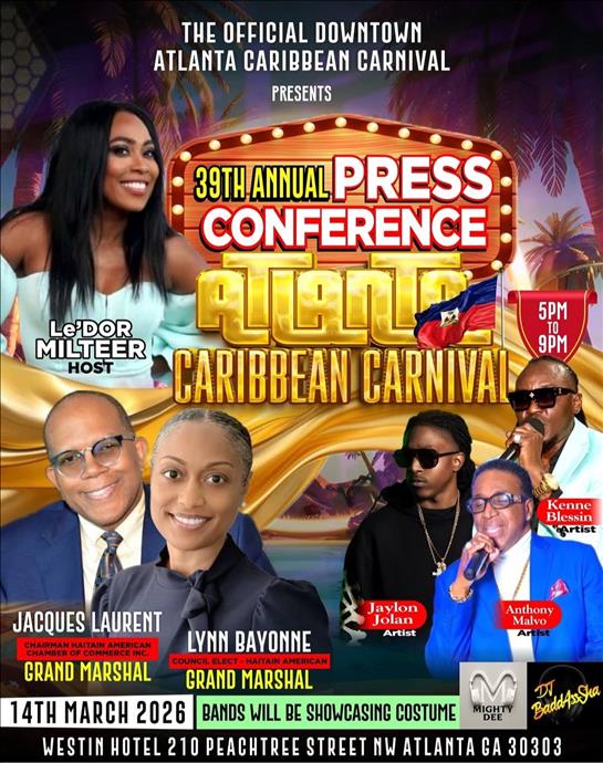 39TH ANNUAL ATLANTA CARIBBEAN CARNIVAL PRESS CONFERENCE 